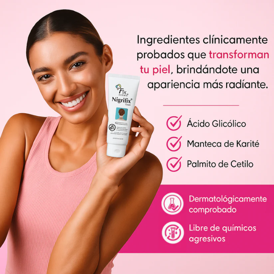 Crema Dermafix (50ml) – Recupera la confianza en tu piel: clara, suave y uniforme.