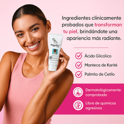 Crema Dermafix (50ml) – Recupera la confianza en tu piel: clara, suave y uniforme.