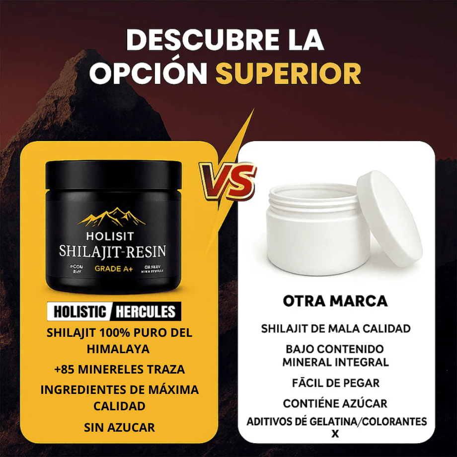 Hercules Shilajit 50g - Impulsa Tu Energía y Tu Virilidad - Holistic Hercules
