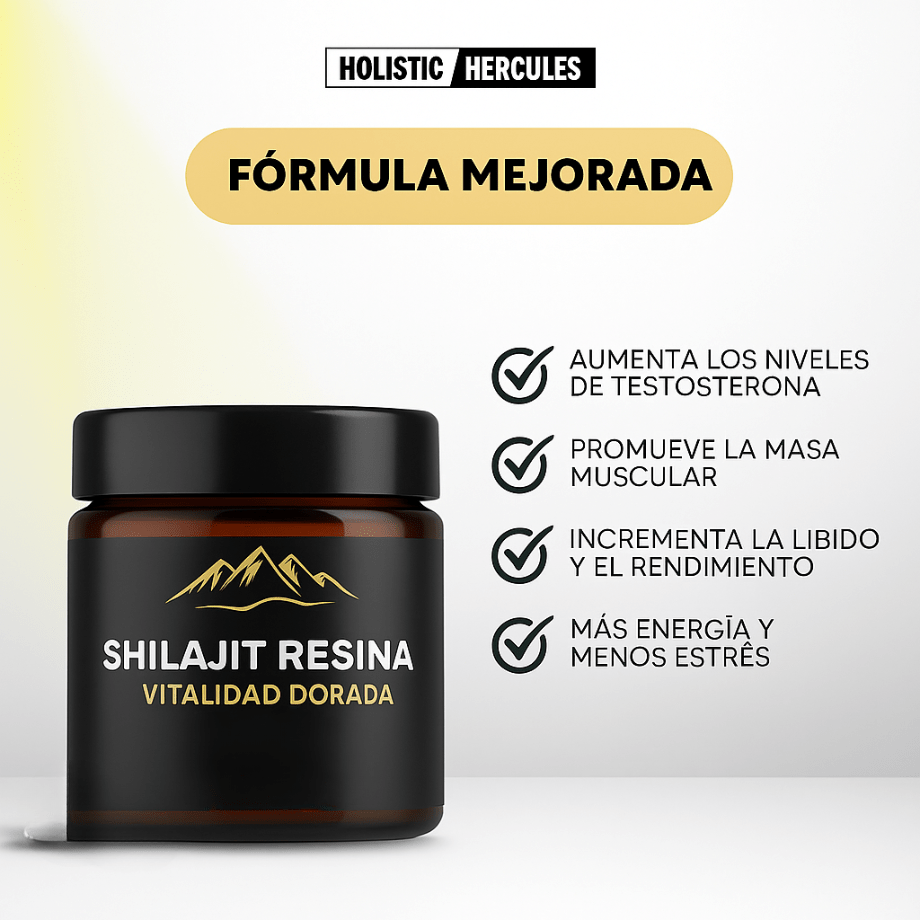 Hercules Shilajit 50g - Impulsa Tu Energía y Tu Virilidad - Holistic Hercules