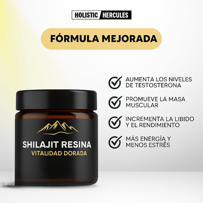 Hercules Shilajit 50g - Impulsa Tu Energía y Tu Virilidad - Holistic Hercules